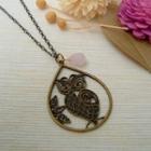 Forest Owl Necklace Copper - One Size