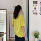 Crew-neck Colored T-shirt (set Of 2)