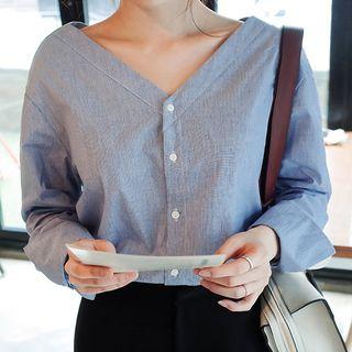 Pinstripe Blouse