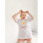 Cheese-printed Long T-shirt