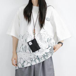 Cactus Print Short Sleeve Tee