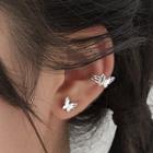 Butterfly Sterling Silver Earring / Cuff Earring