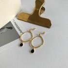 Hoop Earring E142 - 1 Pair - Gold - One Size
