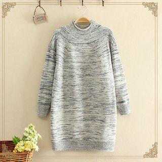 M Lange Mock-neck Sweater Dress