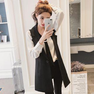 Buttoned Oversized Vest
