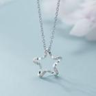 Star Pendant Necklace X111 - Silver - One Size
