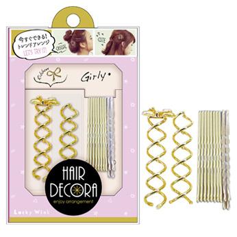 Lucky Trendy - Hair Arrange Fashion Set (gold) 1 Set