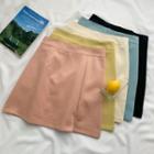 Slit-hem High-waist Mini Skirt In 5 Colors