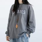 Round Neck Lettering Print Pullover
