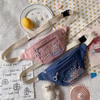 Transparent Panel Sling Bag / Bag Charm / Set