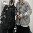Couple Matching Paisley Panel Zipped Jacket