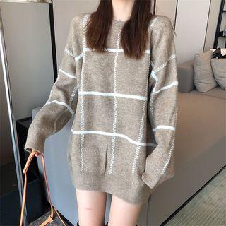 Loose-fit Check Sweater