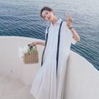 Short-sleeve Taped Shirt Dress