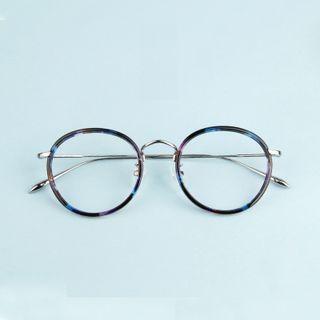 Retro Round Alloy Eyeglasses Frame