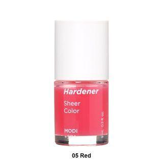 Aritaum - Modi Spa Nail Hardener - 5 Colors #05 Red