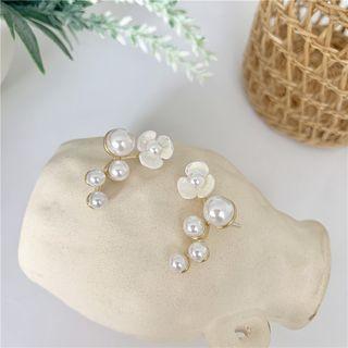 Faux Pearl Branches Earring 1 Pair - Earrings - One Size