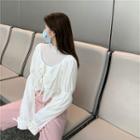 Long-sleeve T-shirt / Bow Detail Blouse