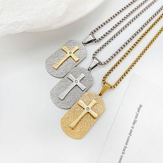 Cross Tag Pendant / Necklace / Set