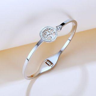Tree Stainless Steel Bangle