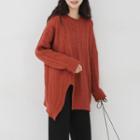 Asymmetric Cable Knit Sweater