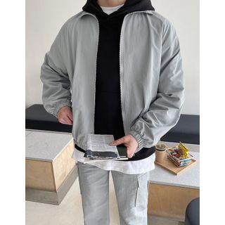 Raglan Stand-collar Blouson Jacket