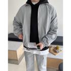 Raglan Stand-collar Blouson Jacket