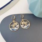 Goldfish Alloy Dangle Earring 1 Pair - Ear Buckle Earring - Gold - One Size