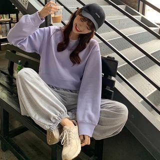 Round-neck Plain Oversize Pullover