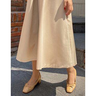 Block-heel Ballerina Pumps