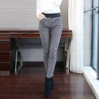 Plaid Elastic Pants