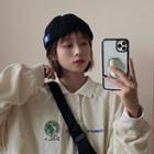 Lettering Patch Corduroy Hat