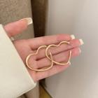 Matte Heart Alloy Earring