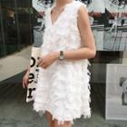Fringe A-line Tank Dress