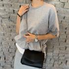 Layered T-shirt & H-line Skirt Lounge Set