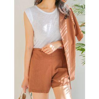 Plus Size - Cap-sleeve M Lange Top