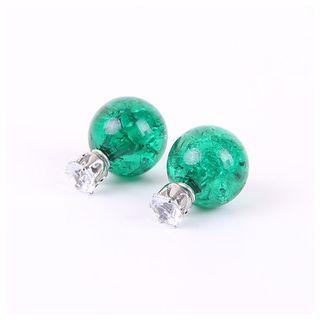 Rhinestone Sphere Earrings
