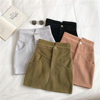 High-waist Mini Fitted Skirt