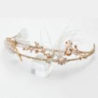 Bridal Dragonfly Headpiece