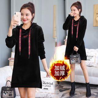 Mini Velvet Hoodie Dress