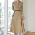 Midi A-line Blazer Dress