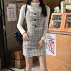 Tweed Vest / Mini Pencil Skirt
