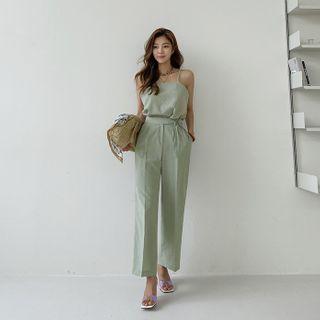 Sleeveless Top & Matching Pants Set