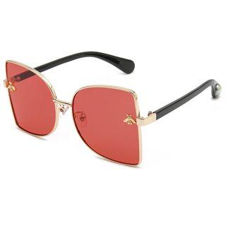 Retro Cat Eye Bee Sunglasses