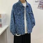 Paisley Embroidered Denim Jacket