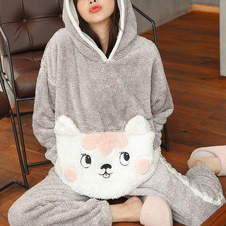 Loungewear Set: Fleece Hoodie + Pants