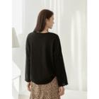Plus Size Loose-fit Ribbed Sweater