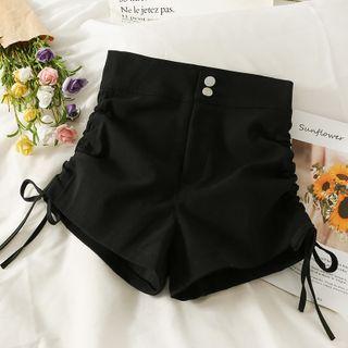 Drawstring-side High-waist Hot Shorts