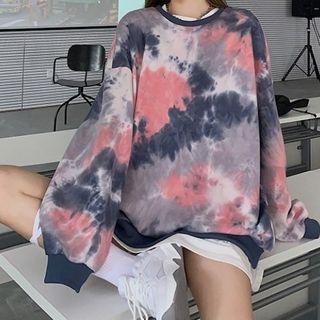 Long Sleeve Tie-dye Pullover