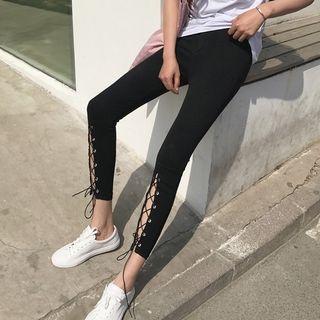 Tie-up Skinny Pants