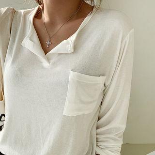Pocket-patch Plain Henley